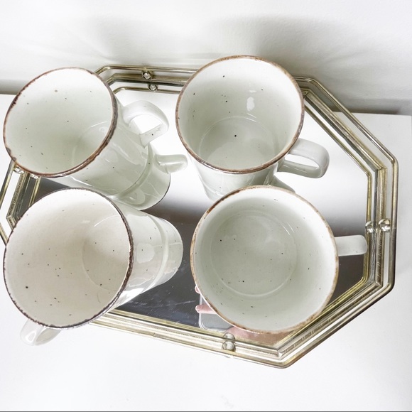 Set of 4 Brown Speckle Mini Mugs - Picture 10 of 16